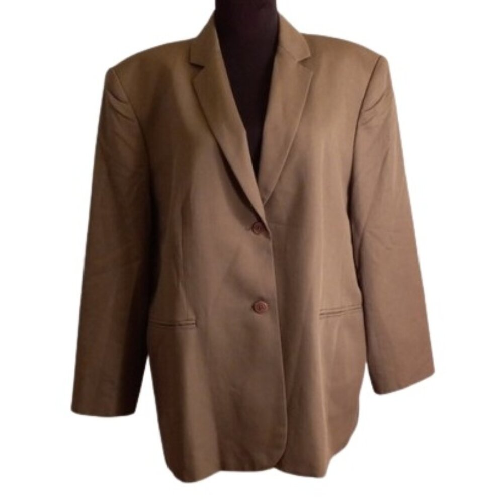 Talbots 18 Green Blazer Jacket Lined